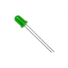 Светодиод 5 мм Зеленый (цветной)
